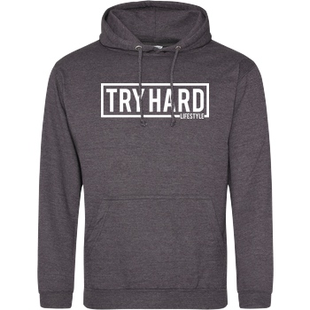 MarcelScorpion Marcel Scorpion - Try Hard Lifestyle Sweatshirt JH Hoodie - Dark heather grey