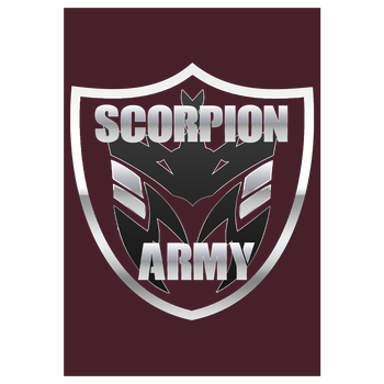 MarcelScorpion - Scorpion Army Art Print bordeaux