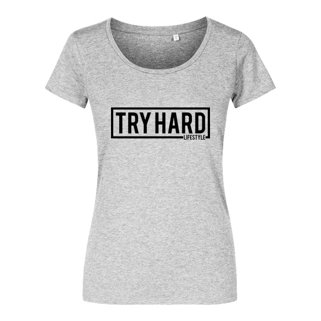 MarcelScorpion - MarcelScorpion - Try Hard Lifestyle - T-Shirt - Damenshirt heather grey