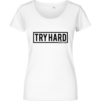 MarcelScorpion MarcelScorpion - Try Hard Lifestyle T-Shirt Damenshirt weiss