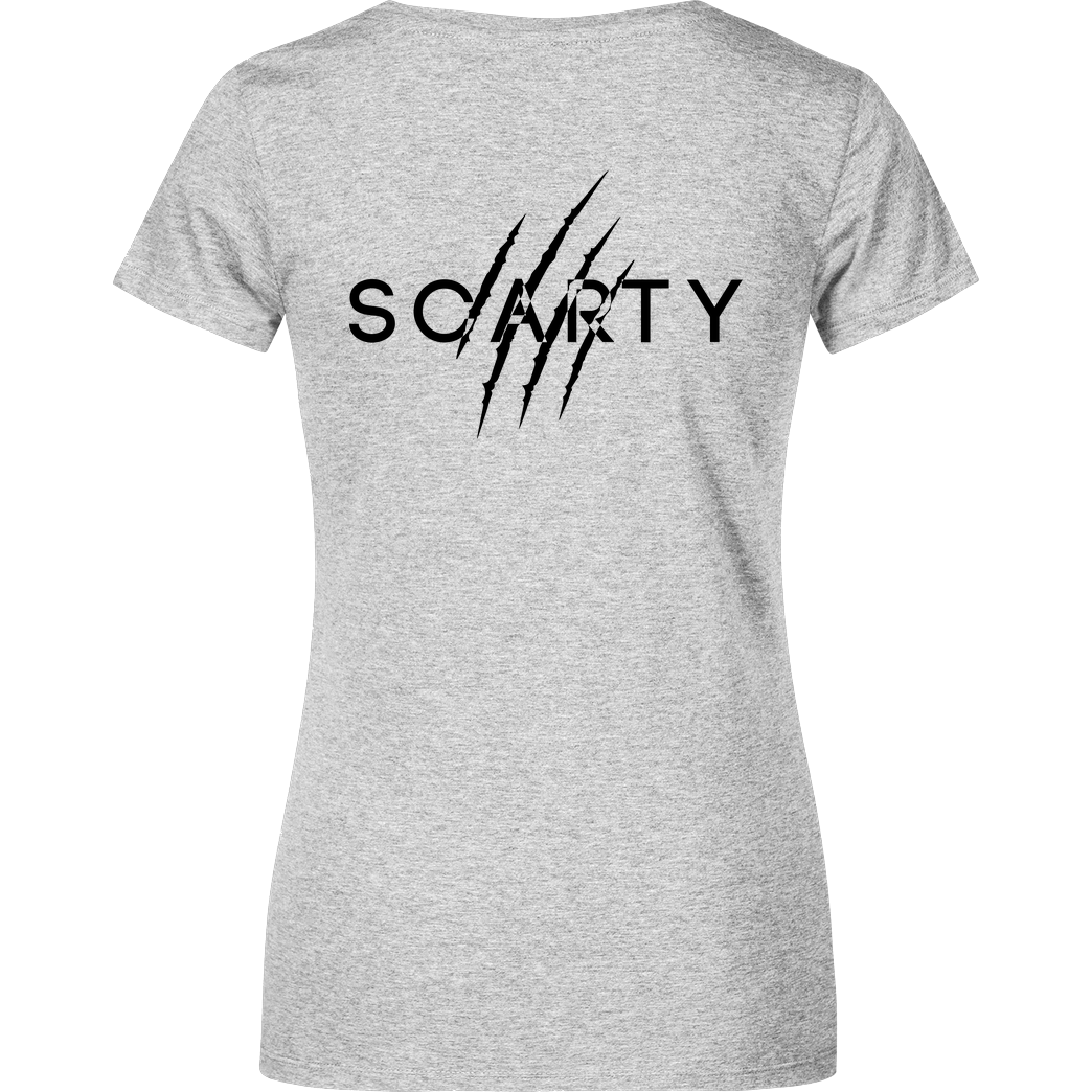 scarty Scarty - Basic T-Shirt Damenshirt heather grey