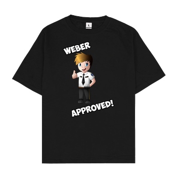 ScriptOase Script Oase - Weber approved T-Shirt Oversize T-Shirt - Noir