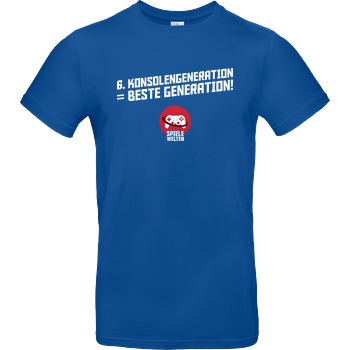 Spielewelten Spielewelten - Best Gen T-Shirt B&C EXACT 190 - Bleu Royal