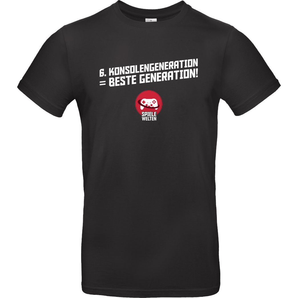Spielewelten Spielewelten - Best Gen T-Shirt B&C EXACT 190 - Noir