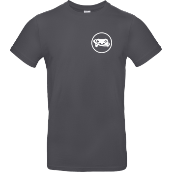 Spielewelten - Logo Controller Shirt B&C EXACT 190 - Gris foncé