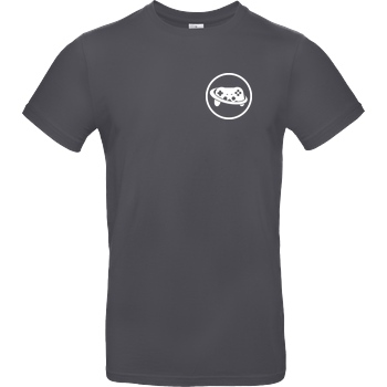 Spielewelten Spielewelten - Logo Controller Shirt T-Shirt B&C EXACT 190 - Gris foncé