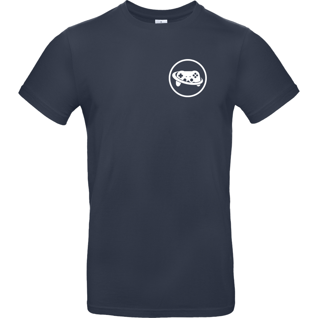 Spielewelten Spielewelten - Logo Controller Shirt T-Shirt B&C EXACT 190 - Bleu Foncé