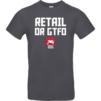 Spielewelten - Retail or GTFO B&C EXACT 190 - Gris foncé