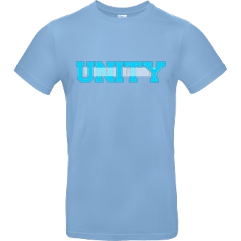ScriptOase Unity-Life - College Logo T-Shirt B&C EXACT 190 - Sky Blue