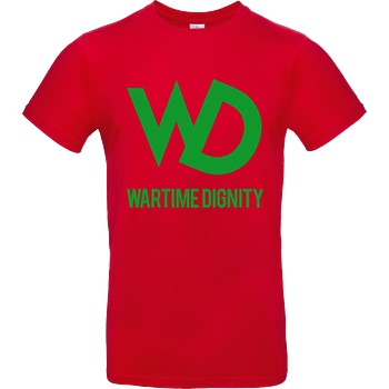 Hell/Doc Wartime Dignity - Logo T-Shirt B&C EXACT 190 - Rouge