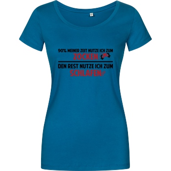 IamHaRa Zocker Zeit T-Shirt Girlshirt petrol